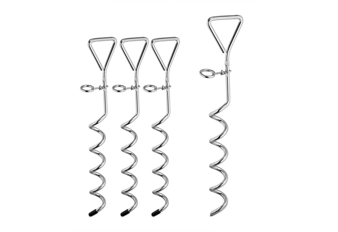 relaxdays Zelthering Spiralhering Stahl 4er Set relaxdays Zelthering Spiralhering Stahl 4er Set von relaxdays