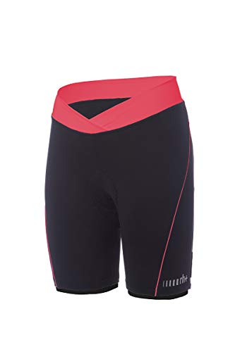zerorh+ Damen Pista Wcm18 Kurzes Fahrrad, Schwarz/Psychotischer Lachs, XS zerorh+ Damen Pista Wcm18 Kurzes Fahrrad, Schwarz/Psychotischer Lachs, XS von rh+