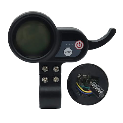 rieder 1 Stück 36 V–60 V LCD-Display, Armaturenbrett, E-Scooter, E-Bike-Messgerät, Schwarzer Kunststoff, Elektroroller-Beschleuniger, Zubehör für JP von rieder