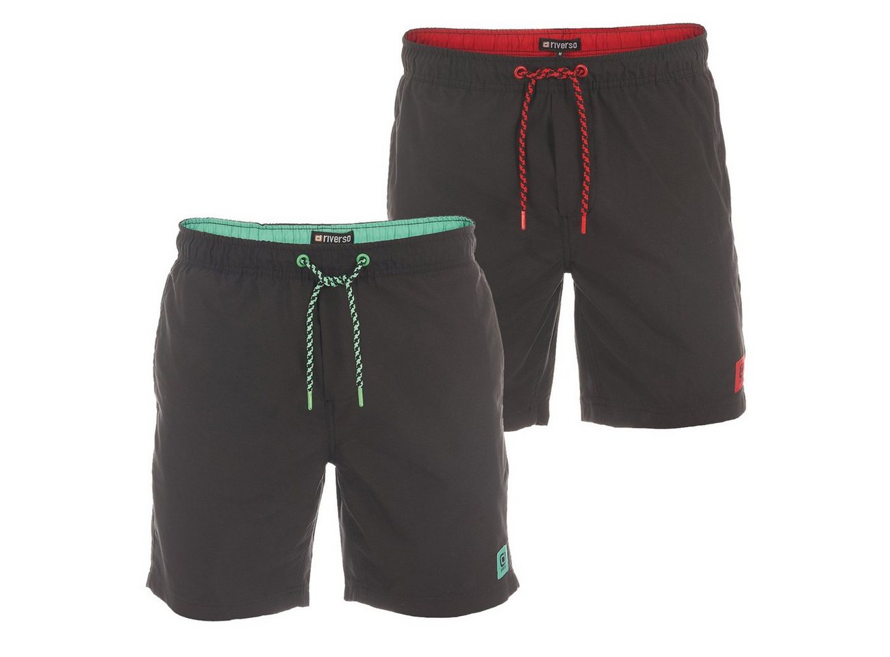 riverso Badeshorts Herren Badehose RIVDavid Regular Fit (2-St) Sportshorts mit Kordelzug riverso Badeshorts Herren Badehose RIVDavid Regular Fit (2-St) Sportshorts mit Kordelzug von riverso