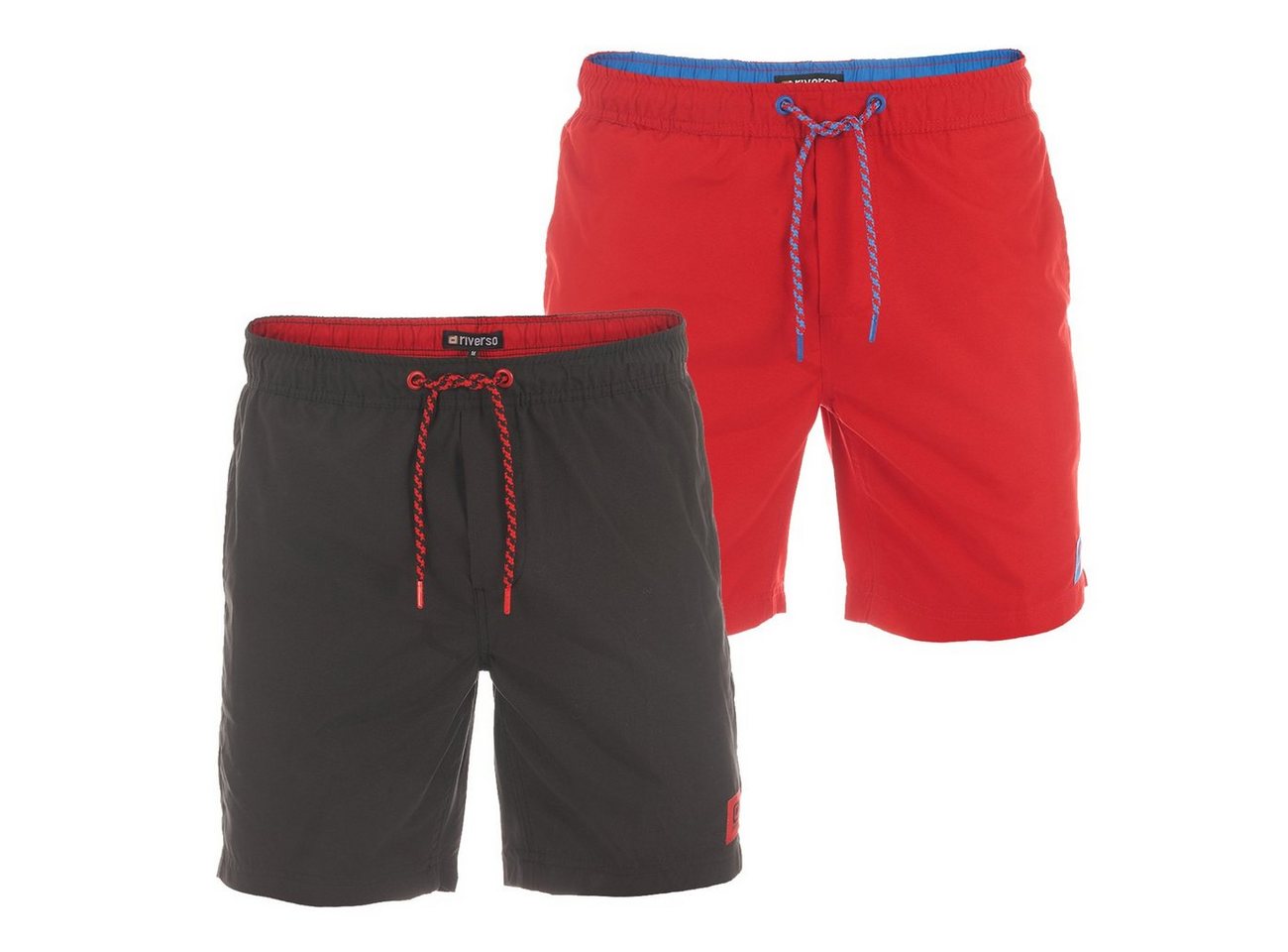 riverso Badeshorts Herren Badehose RIVDavid Regular Fit (2-St) Sportshorts mit Kordelzug riverso Badeshorts Herren Badehose RIVDavid Regular Fit (2-St) Sportshorts mit Kordelzug von riverso