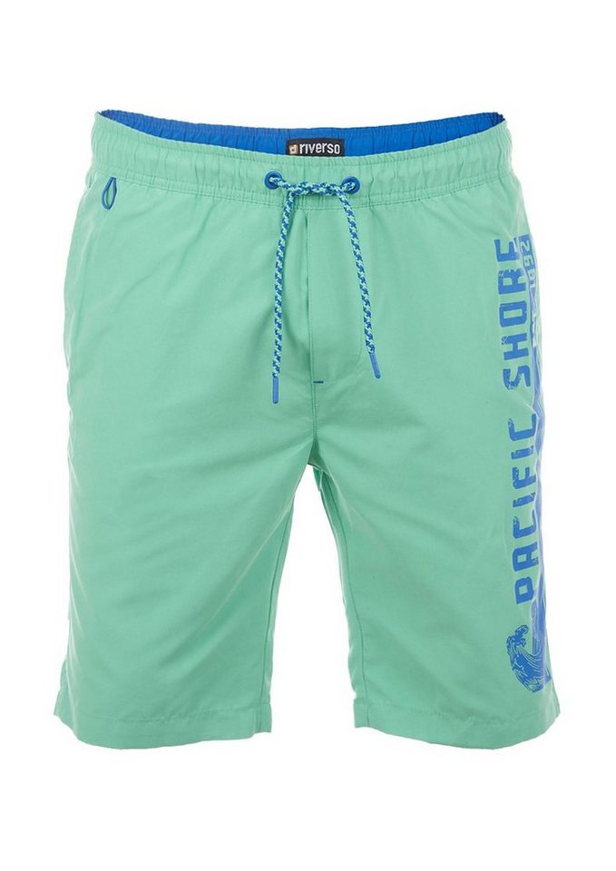 riverso Badeshorts Herren Badehose RIVJannik Regular Fit (1-St) Sportshorts mit Kordelzug von riverso