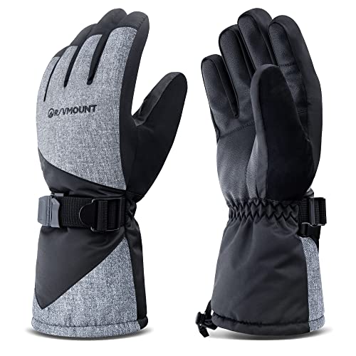 rivmount Winter-Ski-Handschuhe für Herren und Damen, 3M Thinsulate, hält warm, wasserdichte Handschuhe für kaltes Wetter draußen, RSG601 von rivmount