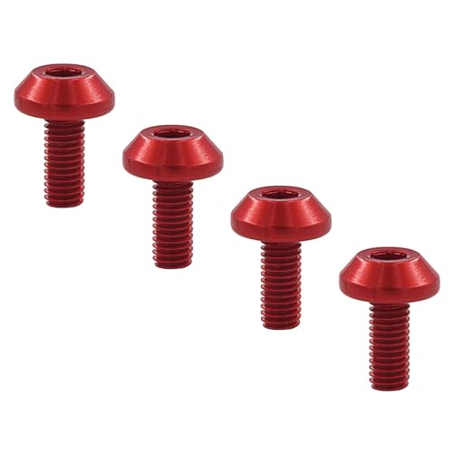 rockible 4X Wasserflaschenhalter Schraube Fahrradschraube Wasserkocher Halter Schraube Berg M5x12mm, Rot rockible 4X Wasserflaschenhalter Schraube Fahrradschraube Wasserkocher Halter Schraube Berg M5x12mm, Rot von rockible