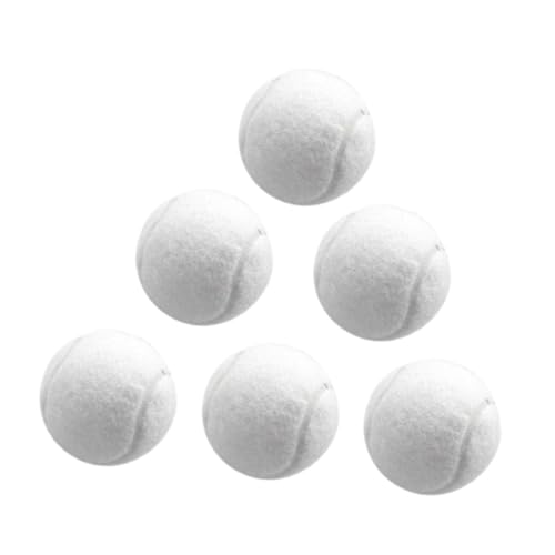 rockible 6X Tennisbälle, elastische Übungsbälle mit 6,4 cm Durchmesser, verschleißfeste Trainingsbälle für Spiele, Outdoor-Unterhaltung, Sport, Weiß rockible 6X Tennisbälle, elastische Übungsbälle mit 6,4 cm Durchmesser, verschleißfeste Trainingsbälle für Spiele, Outdoor-Unterhaltung, Sport, Weiß von rockible
