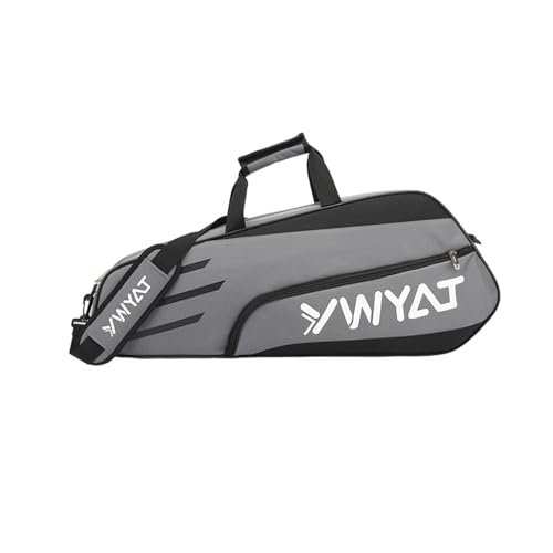 rockible Badminton-Schlägertasche, Tennistasche, Schlägerhülle, Tennistasche für Badminton-Enthusiasten, Grauschwarz rockible Badminton-Schlägertasche, Tennistasche, Schlägerhülle, Tennistasche für Badminton-Enthusiasten, Grauschwarz von rockible