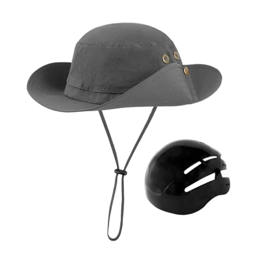 rockible Fahrradhelm Bike Helm Surf Bucket Hat Erwachsenenhelm für Erwachsene Frauen Männer, GRAU rockible Fahrradhelm Bike Helm Surf Bucket Hat Erwachsenenhelm für Erwachsene Frauen Männer, GRAU von rockible