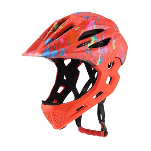 rockible Fahrradhelm für Kinder, Integralhelm, Fahrradhelm, Kinderfahrradhelm zum Klettern, Orange von rockible