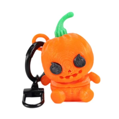 rockible Halloween-Kürbis-Schlüsselanhänger, Anhänger, Schlüsselanhänger, entzückendes Ornament, Auto-Schlüsselanhänger, Auto-Schlüsselring für Party, 3.4 cm X 4 cm von rockible