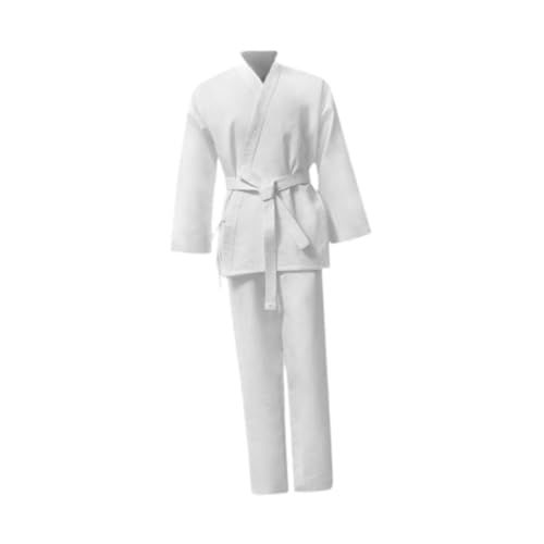 rockible Karate Uniform, Karate Gi, Lange Ärmel, Atmungsaktiv, mit Gürtel, Karate Anzüge Set, Karate Kleidung für Wettkampf Karate Übungen, 180 von rockible