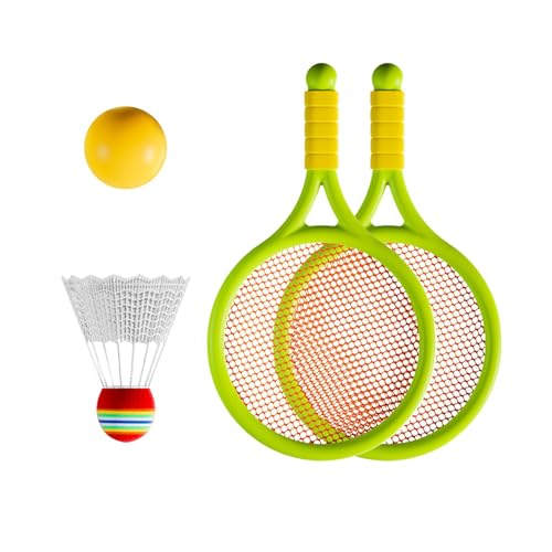 rockible Kinder Badminton Tennis Set Tennis Schläger Interaktive Spielzeug Tennis Schläger für Kinder für Strand Spielzeug, Grün von rockible