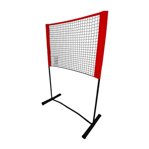 rockible Mini Pickleball Net Expandable Training Net Pickle Ball für Park Lawn Indoor Beach Solo Und Pickleball Training, Rot von rockible