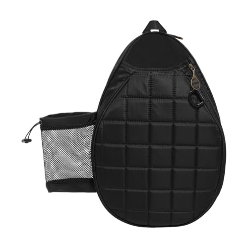 rockible Tennis Tasche Pickleball Paddle Fall Leichte Schulter Tasche Squash Tasche Schläger Abdeckung, Schwarz von rockible