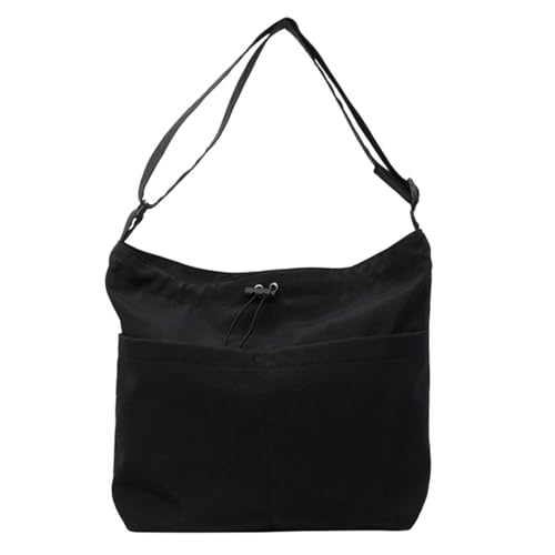 rockible Umhängetasche für Damen, große Kapazität, Damen-Reisetasche, Handtasche, Umhängetasche für Reisen und die Arbeit, Damen, Schwarz von rockible