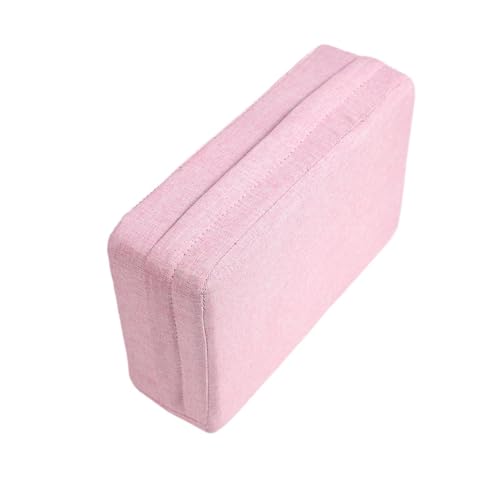 rockible Yoga Block, Unterstützender, Leichter Yoga Zusatz, Weicher Übungsstein, Yoga Ziegel für Bodybuilding, Pilates, Workout, Heim Fitnessstudio, Rosa Hülle von rockible