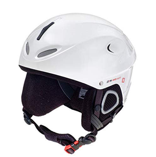 rueger-helmets RW-640 mit Lautsprecher Skihelm Snowboardhelm Ski Snowboard Skisport Bergsport, Größe:M (57-58), Farbe:Matt Weiß von rueger-helmets