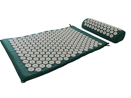 rukauf HQ Akupressurmatte Massagematte/Matte + Kissen + Tasche Set/Nagelmatte Yantramatte Yogamatte grün Green eco rukauf HQ Akupressurmatte Massagematte/Matte + Kissen + Tasche Set/Nagelmatte Yantramatte Yogamatte grün Green eco von rukauf