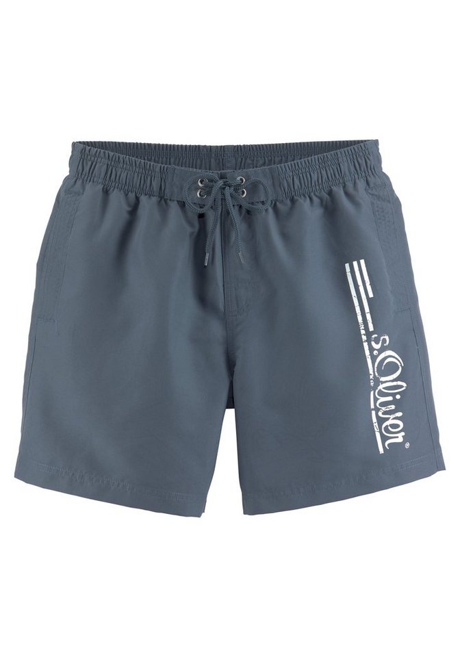 s.Oliver Badeshorts Philip mit Logo-Print im Used-Look s.Oliver Badeshorts Philip mit Logo-Print im Used-Look von s.Oliver