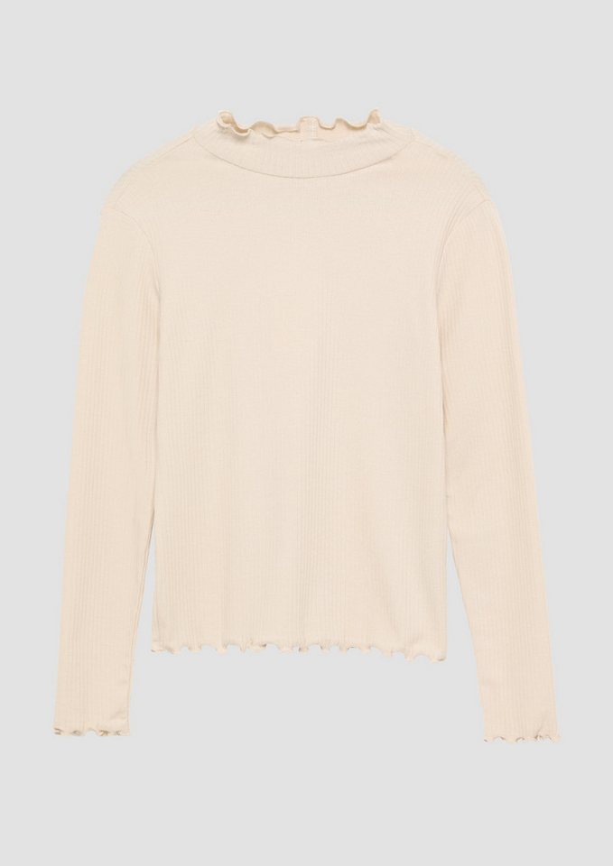 s.Oliver Langarmshirt Schmales Rippshirt mit Rollsaum s.Oliver Langarmshirt Schmales Rippshirt mit Rollsaum von s.Oliver