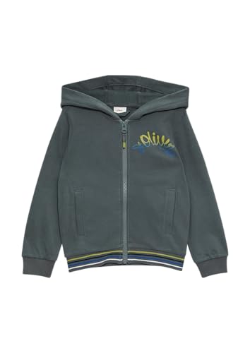 s.Oliver Sweatshirt-Jacke mit großem Rückenprint schiefergrau 140 von s.Oliver