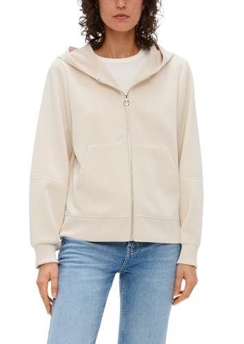 s.Oliver Sweatshirtjacke aus Scuba beige 36 von s.Oliver