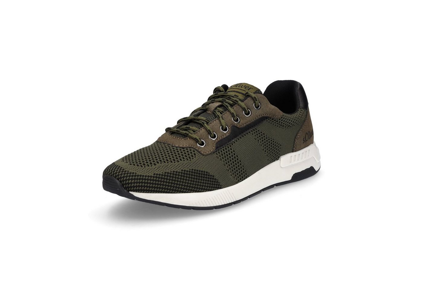 s.Oliver s.Oliver Herren Strick Sneaker khaki grün Sneaker s.Oliver s.Oliver Herren Strick Sneaker khaki grün Sneaker von s.Oliver