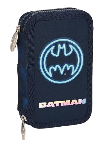 Batman Legendary Schulmäppchen für Kinder, Federmäppchen mit Farben, mit 28 nützlichen Utensilien, ideal für Kinder von 5 bis 14 Jahren, bequem und vielseitig, Qualität und Widerstandsfähigkeit, 12,5 Batman Legendary Schulmäppchen für Kinder, Federmäppchen mit Farben, mit 28 nützlichen Utensilien, ideal für Kinder von 5 bis 14 Jahren, bequem und vielseitig, Qualität und Widerstandsfähigkeit, 12,5 von safta