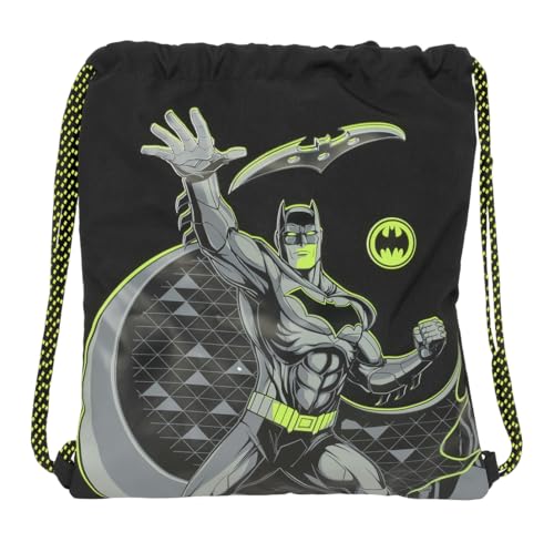 Batman Game Over Rucksack, flach, groß, ideal für Kinder verschiedener Altersgruppen, bequem und vielseitig, Qualität und Widerstandsfähigkeit, 35 x 40 cm, Schwarz, M, Casual Batman Game Over Rucksack, flach, groß, ideal für Kinder verschiedener Altersgruppen, bequem und vielseitig, Qualität und Widerstandsfähigkeit, 35 x 40 cm, Schwarz, M, Casual von safta