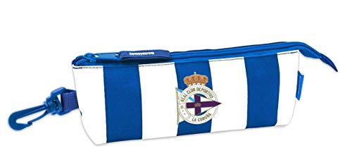 Deportivo La Coruña Federmäppchen, groß, dreieckig, oval, 200 x 50 x 85 mm, Weiß/Blau, Unica, Lässig Deportivo La Coruña Federmäppchen, groß, dreieckig, oval, 200 x 50 x 85 mm, Weiß/Blau, Unica, Lässig von safta