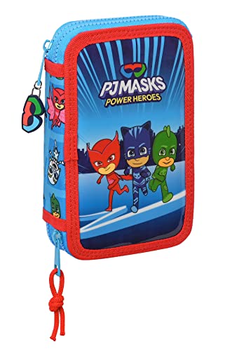Doppelfeder, 28 Stück, PJMASKS, blau, Estándar, Lässig Doppelfeder, 28 Stück, PJMASKS, blau, Estándar, Lässig von safta