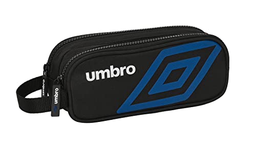 Safta Umbro Flash Doppelmäppchen für Kinder, ideal für Kinder von 5 bis 14 Jahren, bequem und vielseitig, Qualität und Widerstandsfähigkeit, 21 x 6 x 8 cm, Schwarz, Schwarz, Estándar, Lässig Safta Umbro Flash Doppelmäppchen für Kinder, ideal für Kinder von 5 bis 14 Jahren, bequem und vielseitig, Qualität und Widerstandsfähigkeit, 21 x 6 x 8 cm, Schwarz, Schwarz, Estándar, Lässig von safta