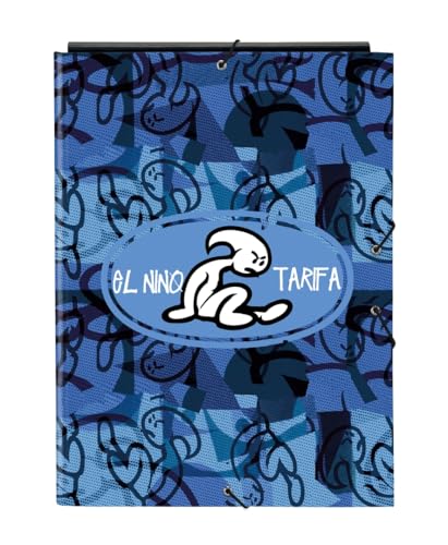 El Niño ROLLER - Folio-Ordner mit 3 Klappen, ideal für Kinder verschiedener Altersgruppen, bequem und vielseitig, Qualität und Widerstandsfähigkeit, 26 x 36,5 cm, Blau/Schwarz, M, Lässig El Niño ROLLER - Folio-Ordner mit 3 Klappen, ideal für Kinder verschiedener Altersgruppen, bequem und vielseitig, Qualität und Widerstandsfähigkeit, 26 x 36,5 cm, Blau/Schwarz, M, Lässig von safta
