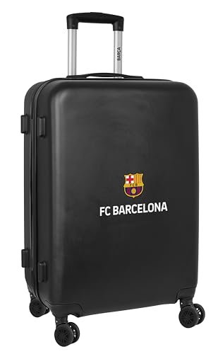 F.C. Barcelona, 3. Ausrüstung, Kabinenwagen 24 Zoll, Koffer mit Rädern, Sicherheitsschloss, Leichter Koffer, 40 x 26 x 63 cm, Schwarz, Schwarz, Estándar, Casual F.C. Barcelona, 3. Ausrüstung, Kabinenwagen 24 Zoll, Koffer mit Rädern, Sicherheitsschloss, Leichter Koffer, 40 x 26 x 63 cm, Schwarz, Schwarz, Estándar, Casual von safta