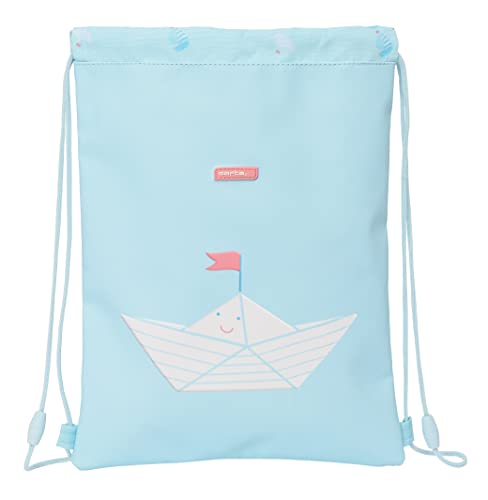 Flacher Schlafsack für Kinder, einfache Reinigung, Vorschule "Ship", blau, Estándar, Casual von safta