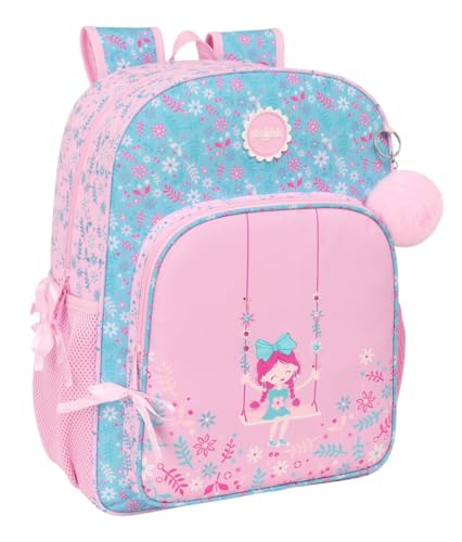 GLOWLAB Kids Swing Schulrucksack für Kinder, Kinderrucksack, anpassbar an Kinderwagen, ideal für Kinder im Schulalter, bequem und vielseitig, Qualität und Widerstandsfähigkeit, 33 x 14 x 42 cm, bunt, von safta