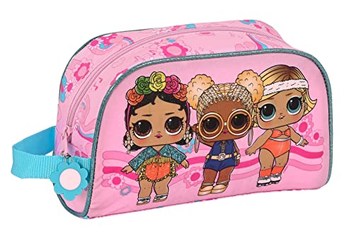 LOL Surprise! Glow Girl Kosmetiktasche für Kinder, anpassbar an den Wagen, ideal für Kinder von 5 bis 14 Jahren, bequem und vielseitig, Qualität und Widerstandsfähigkeit, 26 x 16 x 9 cm, Rosa, Rosa, LOL Surprise! Glow Girl Kosmetiktasche für Kinder, anpassbar an den Wagen, ideal für Kinder von 5 bis 14 Jahren, bequem und vielseitig, Qualität und Widerstandsfähigkeit, 26 x 16 x 9 cm, Rosa, Rosa, von safta