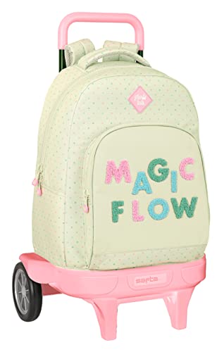 MOCHILA GDE. C/RUEDAS COMPACT EVOL. EXT. GLOWLAB "MAGIC FLOW" von safta