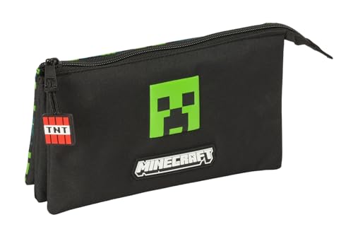 Minecraft TNT Federmäppchen für Kinder, ideal für Kinder im Schulalter, bequem und vielseitig, Qualität und Widerstandsfähigkeit, 22 x 3 x 12 cm, bunt, M, Casual Minecraft TNT Federmäppchen für Kinder, ideal für Kinder im Schulalter, bequem und vielseitig, Qualität und Widerstandsfähigkeit, 22 x 3 x 12 cm, bunt, M, Casual von safta