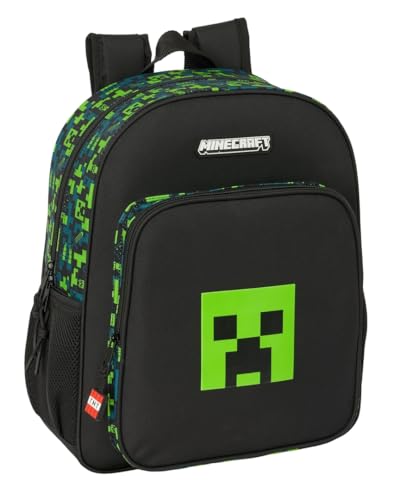 Minecraft TNT Schulrucksack für Kinder, anpassbar an Kinderwagen, ideal für Kinder im Schulalter, bequem und vielseitig, Qualität und Widerstandsfähigkeit, 32 x 12 x 38 cm, bunt, M, Casual Minecraft TNT Schulrucksack für Kinder, anpassbar an Kinderwagen, ideal für Kinder im Schulalter, bequem und vielseitig, Qualität und Widerstandsfähigkeit, 32 x 12 x 38 cm, bunt, M, Casual von safta