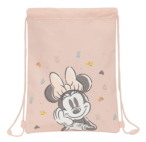 Minnie Mouse Baby Rucksack, flach, für Kinder, ideal für Kinder verschiedener Altersgruppen, bequem und vielseitig, Qualität und Widerstandsfähigkeit, 26 x 34 cm, Hellrosa, hellrosa, Estándar, Casual Minnie Mouse Baby Rucksack, flach, für Kinder, ideal für Kinder verschiedener Altersgruppen, bequem und vielseitig, Qualität und Widerstandsfähigkeit, 26 x 34 cm, Hellrosa, hellrosa, Estándar, Casual von safta