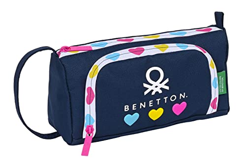 safta Benetton Love Tragetasche mit Abnehmbarer Vakuumtasche, Marineblau, Estándar, Lässig von safta