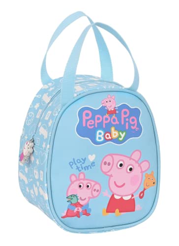 Peppa Pig Baby – Lunchtasche, Freizeittasche, 19 x 14 x 22 cm, Farbe:, bunt, Estándar, Lässig Peppa Pig Baby – Lunchtasche, Freizeittasche, 19 x 14 x 22 cm, Farbe:, bunt, Estándar, Lässig von safta