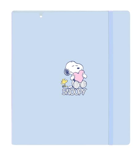 SNOOPY LOVE Ringbuch mit 4 Ringen von 35 mm, mit Ersatz, mit 100 A4-Blättern, ideal für Kinder verschiedener Altersgruppen, bequem und vielseitig, Qualität und Widerstandsfähigkeit, 27 x 4 x 32 cm, SNOOPY LOVE Ringbuch mit 4 Ringen von 35 mm, mit Ersatz, mit 100 A4-Blättern, ideal für Kinder verschiedener Altersgruppen, bequem und vielseitig, Qualität und Widerstandsfähigkeit, 27 x 4 x 32 cm, von safta