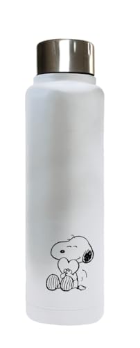 SNOOPY Love Thermosflasche, Wasserflasche, Edelstahl, doppelt isoliert, 6 Stunden Heißgetränk und 12 Stunden Kaltgetränke, 500 ml, hellblau, M, Casual SNOOPY Love Thermosflasche, Wasserflasche, Edelstahl, doppelt isoliert, 6 Stunden Heißgetränk und 12 Stunden Kaltgetränke, 500 ml, hellblau, M, Casual von safta
