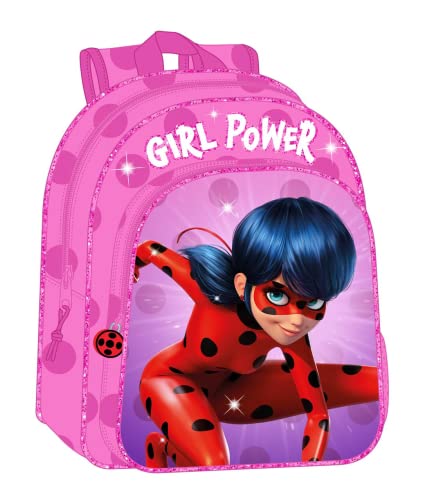 Safta, Ladybug Kinderrucksack, 26 x 34 x 11 cm, Unisex, Kinder, mehrfarbig, Standard, bunt, Estándar von safta