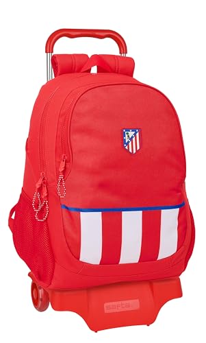 Safta ATLÉTICO DE MADRID Schulrucksack mit Trolley, ideal für Kinder verschiedener Altersgruppen, bequem und vielseitig, Qualität und Widerstandsfähigkeit, 33 x 15 x 43 cm, Rot, rot, Estándar, Casual Safta ATLÉTICO DE MADRID Schulrucksack mit Trolley, ideal für Kinder verschiedener Altersgruppen, bequem und vielseitig, Qualität und Widerstandsfähigkeit, 33 x 15 x 43 cm, Rot, rot, Estándar, Casual von safta