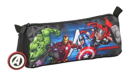 Safta Avengers Ventta Federmäppchen mit Reißverschluss und Fach, für Kinder, ideal für Kinder im Schulalter, bequem und vielseitig, Qualität und Widerstandsfähigkeit, 21 x 7 x 8 cm, Schwarz, M, Safta Avengers Ventta Federmäppchen mit Reißverschluss und Fach, für Kinder, ideal für Kinder im Schulalter, bequem und vielseitig, Qualität und Widerstandsfähigkeit, 21 x 7 x 8 cm, Schwarz, M, von safta