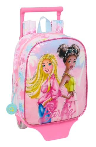 safta BARBIE PAINTERLY Kindergartenrucksack mit Trolley, ideal für Kinder verschiedener Altersgruppen, bequem und vielseitig, Qualität und Widerstandsfähigkeit, 22 x 10 x 27 cm, Rosa/Himmelblau, M, safta BARBIE PAINTERLY Kindergartenrucksack mit Trolley, ideal für Kinder verschiedener Altersgruppen, bequem und vielseitig, Qualität und Widerstandsfähigkeit, 22 x 10 x 27 cm, Rosa/Himmelblau, M, von safta