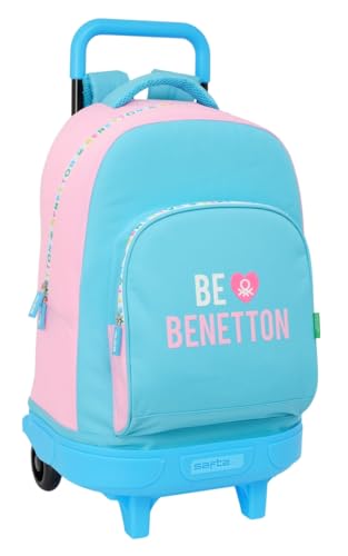safta Benetton Unique Großer Rucksack mit Rädern, kompakt, abnehmbar, ideal für Kinder verschiedener Altersgruppen, bequem und vielseitig, Qualität und Widerstandsfähigkeit, 33 x 22 x 45 cm, safta Benetton Unique Großer Rucksack mit Rädern, kompakt, abnehmbar, ideal für Kinder verschiedener Altersgruppen, bequem und vielseitig, Qualität und Widerstandsfähigkeit, 33 x 22 x 45 cm, von safta