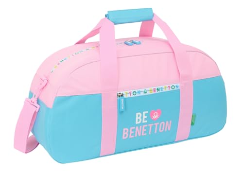 Safta BENETTON UNIQUE Sporttasche, Rucksack, ideal für Kinder verschiedener Altersgruppen, bequem und vielseitig, Qualität und Widerstandsfähigkeit, 50 x 26 x 20 cm, Türkis/Hellrosa, M, Casual Safta BENETTON UNIQUE Sporttasche, Rucksack, ideal für Kinder verschiedener Altersgruppen, bequem und vielseitig, Qualität und Widerstandsfähigkeit, 50 x 26 x 20 cm, Türkis/Hellrosa, M, Casual von safta